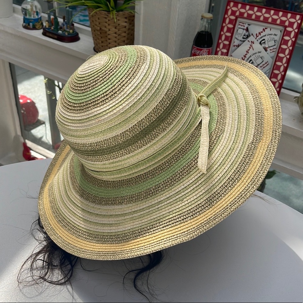 Scala Wide Rim Paper Hat - Picture 2 of 14